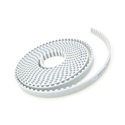 Zahnriemen, Zahnriemen Offenes Ende, 10 Meter PU T10, offen, T10-15, Breite 15 mm, Polyurethan mit metrischem Stahl-Trapez-T10-Synchronriemen von GKIRQVPE