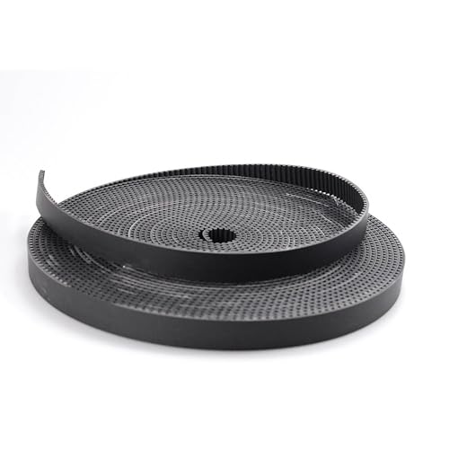 Zahnriemen, Zahnriemen Offenes Ende, 5 Meter, HTD5M, offene Breite 12, 15, 20, 30 mm, schwarzes PU-Polyurethan mit Stahlkern, HTD 5M offene Synchronscheibe(Width 10mm,5Meters) von GKIRQVPE