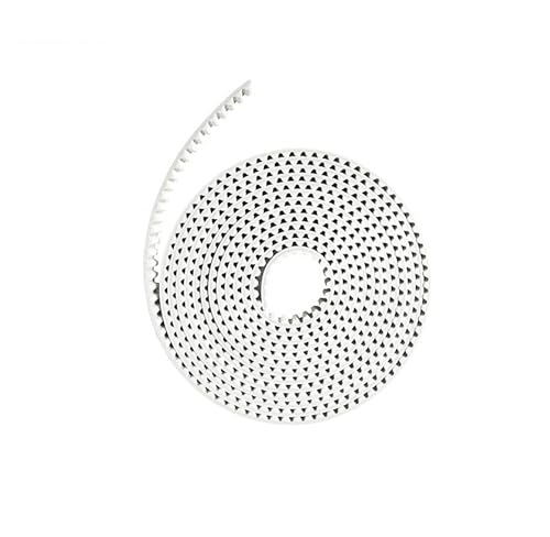 Zahnriemen, Zahnriemen Offenes Ende, weiß, STD5M, offener Zahnantrieb, Förderband STS S5M, Polyurethan PU, offen, mit Stahlseil for CNC-Maschinenmotor(Width 12mm,5 Meter) von GKIRQVPE