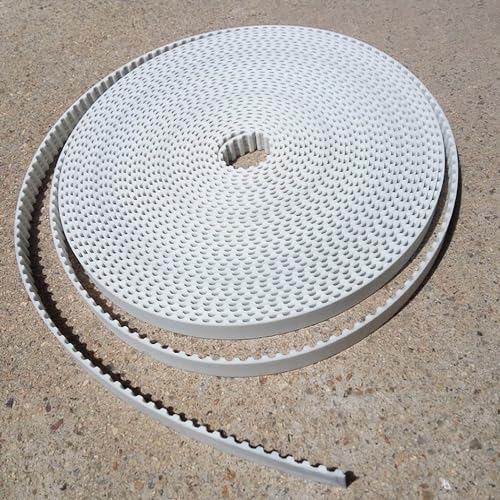 Zahnriemen, Zahnriemen Offenes Ende T20 Offenes Polyurethan PU-Zahngetriebe-Förderband Teilung 20 mm Riemenband-Streifenförderband mit Stahlseil(Width 20mm,5 meter) von GKIRQVPE