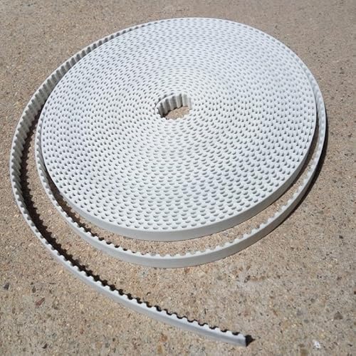 Zahnriemen, Zahnriemen Offenes Polyurethan-Übertragungsförderband mit H-Zahn und offenem Ende, offenes Ende mit Stahlseil, Breite 6/10/15/20/25/30 mm(Width 10mm,5 meter) von GKIRQVPE