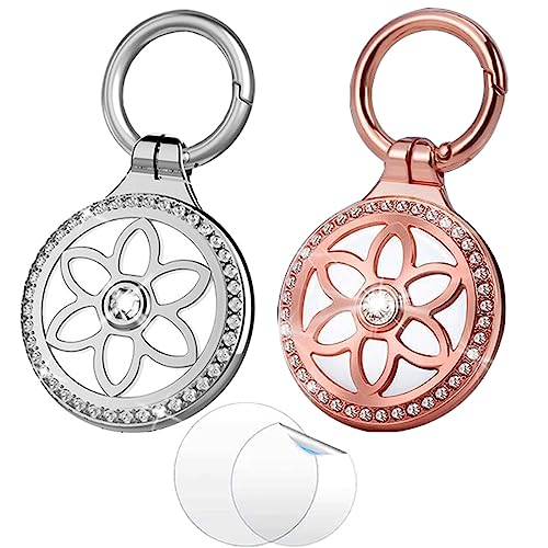 Airtag-Halter AirTag-Hülle Airtag-Schlüsselanhänger-Hülle AirTag-Schlüsselanhänger AirTag-Schutzhülle Airtag-Schlüsselanhänger Metallschmuck-Abzeichen für Kinder,Jungen und Frauen (Silber+Rose) Airtag-Halter AirTag-Hülle Airtag-Schlüsselanhänger-Hülle AirTag-Schlüsselanhänger AirTag-Schutzhülle Airtag-Schlüsselanhänger Metallschmuck-Abzeichen für Kinder,Jungen und Frauen (Silber+Rose) von GKKBUFF