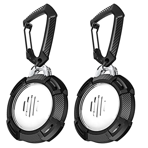 Tragbarer AirTag AirTag-Schlüsselanhänger-Halter Haustier-Tracking-AirTag AirTag-Schutzhülle Hart-PC+TPU-Ganzkörperschutz-Tracker-Hülle Schlüssel,Gepäck,Rucksack,Haustierhalsbänder (schwarz,2 Stück) Tragbarer AirTag AirTag-Schlüsselanhänger-Halter Haustier-Tracking-AirTag AirTag-Schutzhülle Hart-PC+TPU-Ganzkörperschutz-Tracker-Hülle Schlüssel,Gepäck,Rucksack,Haustierhalsbänder (schwarz,2 Stück) von GKKBUFF