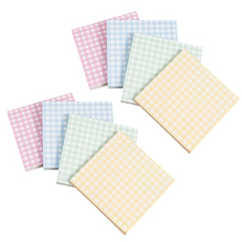 8 PCs Einfache Notizkleber Note Pad Plaids NotesGrid Memos Pad Für Büroangestellte von GKYQVE