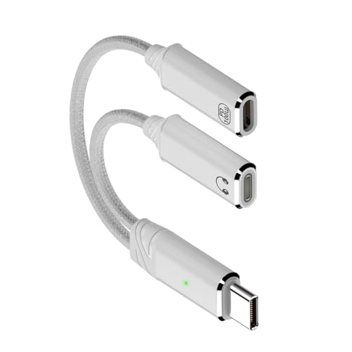 GKYQVE 2 In 1 Typ C Splitter Zum Eingeben Von USB C Kopfhörer Soundadapter Ladekabel Ersatz Für Mobiltelefontablette GKYQVE 2 In 1 Typ C Splitter Zum Eingeben Von USB C Kopfhörer Soundadapter Ladekabel Ersatz Für Mobiltelefontablette von GKYQVE