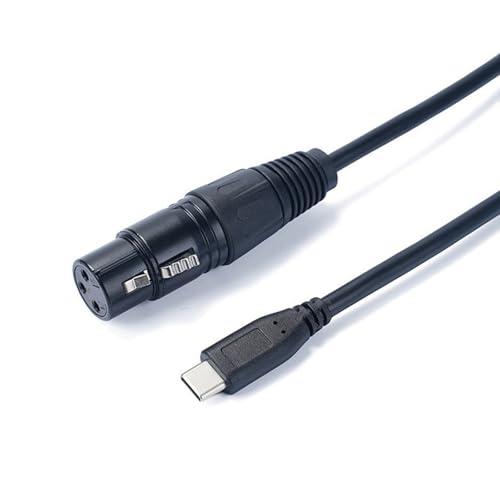 GKYQVE 3Pin XLRS Männliche Frau Zum Typ C Stereo Soundkabel USB Typ C Bis 3Pin XLRS Kopfhöreradapterkabel Für Kamera GKYQVE 3Pin XLRS Männliche Frau Zum Typ C Stereo Soundkabel USB Typ C Bis 3Pin XLRS Kopfhöreradapterkabel Für Kamera von GKYQVE