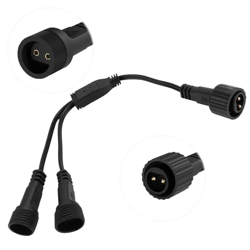 Lichterkette Verteiler Lichterketten Verlängerungskabel IP65 Wasserdicht 2 Pin Verlängerungskabel Anschluss für Eiszapfen Lichter,Vorhang Lichter,G40 Globe Lichter Weihnachtsbeleuchtung Lichterkette Verteiler Lichterketten Verlängerungskabel IP65 Wasserdicht 2 Pin Verlängerungskabel Anschluss für Eiszapfen Lichter,Vorhang Lichter,G40 Globe Lichter Weihnachtsbeleuchtung von GKZB