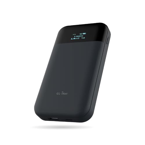 GL.iNet GL-E750V2 (MUDI) 4G LTE Tragbarer WLAN-Hotspot für Reisen | Mobiles Hotspot-Gerät, OpenWrt, OpenVPN, WireGuard, Tor, 7000 mAh, globale Version von GL.iNet