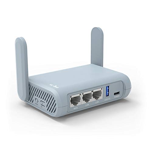 GL.iNet GL-MT1300 (Beryl) VPN Wireless Mini Travel Router – Connect to Hotel WiFi & Captive Portal, USB 3.0, 3 Gigabit Ports, Range Extender, Assess Point, Pocket-Sized, MicroSD Slot, Easy to Setup von GL.iNet