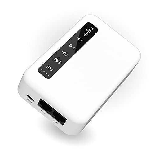 XE300(Puli) 4GLTE Mobile Smart VPN Router, Portable WiFi Wireless Travel Hotspot, EMEA (EP06-E Module Installed), Router, Access Point, Extender, WDSMode, OpenWrt, 5000mAh Battery, OpenVPN Client von GL.iNet