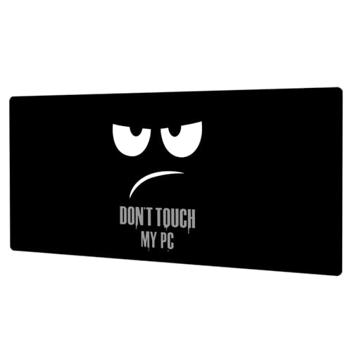 GLANDOTU Gaming Mauspad - Mousepad 1200 x 600 × 3 MM - XXXL Mousepad groß mit Motiv Rutschfestem Gummiboden, Verlängertes großes Mauspad, genähte Kanten Mauspad, Don't Touch von GLANDOTU