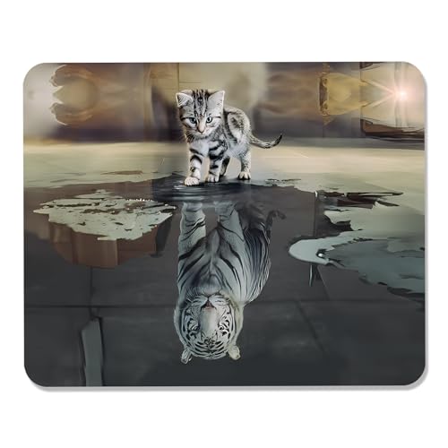 GLANDOTU Gaming Mauspad - Mousepad 240 x 200 × 3 MM - Mousepad mit Motiv Rutschfestem Gummiboden, Mousepad mit Einer speziellen Oberfläche verbessert Geschwindigkeit und Präzision, Katzen & Tiger GLANDOTU Gaming Mauspad - Mousepad 240 x 200 × 3 MM - Mousepad mit Motiv Rutschfestem Gummiboden, Mousepad mit Einer speziellen Oberfläche verbessert Geschwindigkeit und Präzision, Katzen & Tiger von GLANDOTU