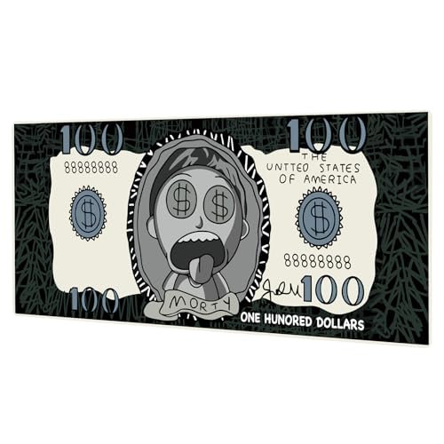 GLANDOTU Gaming Mauspad - Mousepad 900 x 400 × 3 MM - XXL Mousepad groß mit Motiv Rutschfestem Gummiboden, verbessert Präzision und Geschwindigkeit, genähte Kanten Mauspad, Dollar von GLANDOTU