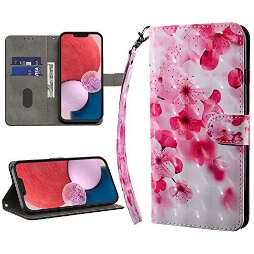GLANDOTU Handyhülle für Samsung Galaxy A16 4G/5G Lederhülle Klapphülle Premium Leder Brieftasche Schutzhülle [Kartenfach][Standfunktion] Handytasche Cover Case für Galaxy A16 - Blümchen von GLANDOTU