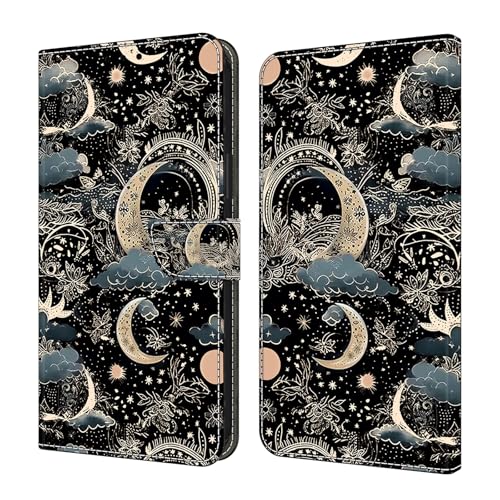 GLANDOTU Handyhülle für iPhone 13 Mini Hülle PU Leder Klapphülle Magnet Stoßfeste Kartenfach Klappbar Schutzhülle Kompatibel mit iPhone 13 Min case,Mond GLANDOTU Handyhülle für iPhone 13 Mini Hülle PU Leder Klapphülle Magnet Stoßfeste Kartenfach Klappbar Schutzhülle Kompatibel mit iPhone 13 Min case,Mond von GLANDOTU
