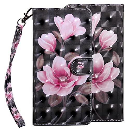 GLANDOTU Handyhülle für iPhone 14 / iPhone 13 Hülle 6.1 Zoll, [Standfunktion] [Magnet] Stoßfeste Premium Flip PU Leder Cover Case Klapphülle iPhone 14 Schutzhülle 2022 (Lotus) von GLANDOTU