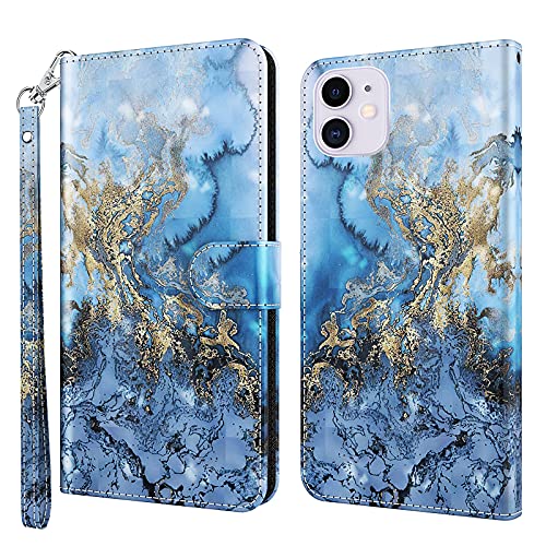GLANDOTU Handyhülle für iPhone 14 Plus Hülle 6.7 Zoll iPhone 14 Plus 2022, [Magnet] Stoßfeste Premium Flip PU Leder Cover Case Klapphülle iPhone 14 Plus Schutzhülle (Milchstraße) von GLANDOTU