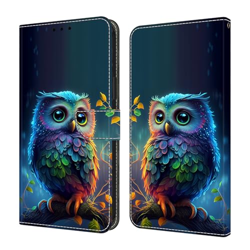 GLANDOTU Handyhülle für iPhone 16e Hülle PU Leder Klapphülle Magnet Stoßfeste Kartenfach Klappbar Schutzhülle Kompatibel mit iPhone 16e case,Blauer Steinkauz GLANDOTU Handyhülle für iPhone 16e Hülle PU Leder Klapphülle Magnet Stoßfeste Kartenfach Klappbar Schutzhülle Kompatibel mit iPhone 16e case,Blauer Steinkauz von GLANDOTU