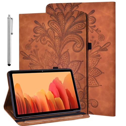 GLANDOTU Hülle für Amazon Fire HD 10 Tablet 13. Generation 2023 mit Stylus Stift - Ultra Dünn Stifthalter Flip Cover PU Leder Cover Case Schutzhülle für Fire HD 10 13th 2023 Tablet Hülle (Braun) von GLANDOTU