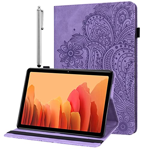 GLANDOTU Hülle für Lenovo Tab M10 3rd Gen (TB-328FU/ TB-328XU) 10,1 Zoll (Nicht für M10 2019) mit Stylus Stift - Ultra Dünn Flip Cover PU Leder Schutzhülle Lenovo Tab M10 3rd Gen Hülle 2022 (Lila) von GLANDOTU