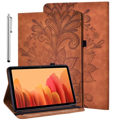 GLANDOTU Hülle für Lenovo Tab M10 Plus 3rd Gen (2022) 10.6 Zoll, Schutzhülle mit Stifthalter - Ultra Dünn Standfunktion Flip PU Leder Cover Case Lenovo M10 Plus 3rd Gen Hülle (Braun) von GLANDOTU
