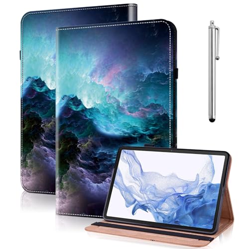 GLANDOTU Hülle für Redmi Pad Pro/Xiaomi Poco Pad 12.1 Zoll Schutzhülle, Flip PU Leder mit Stifthalter und Stand Wallet Cover Case für Redmi Pad Pro 2024 - Blendende Farben von GLANDOTU