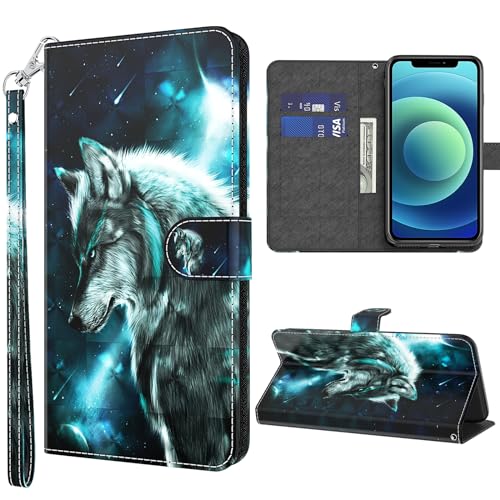 GLANDOTU Lederhülle für iPhone 16 Pro Hülle, Kartensteckplätzen Muster Flip Wallet Handyhülle Kompatibel mit iPhone 16 Pro Hülle, Wolf GLANDOTU Lederhülle für iPhone 16 Pro Hülle, Kartensteckplätzen Muster Flip Wallet Handyhülle Kompatibel mit iPhone 16 Pro Hülle, Wolf von GLANDOTU