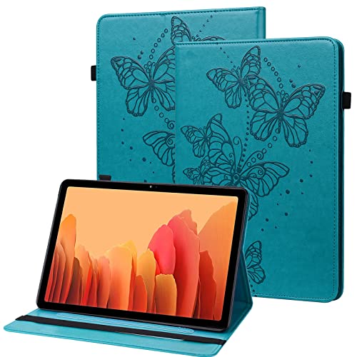 GLANDOTU Tablet Hülle für Samsung Galaxy Tab A7 Lite 8.7 Zoll 2021 (T220/T225) Schutzhülle mit Stifthalter - Ständer Flip PU Leder Cover für Samsung Tab A7 Hülle 8.7 Hülle (Blauer Schmetterling) von GLANDOTU