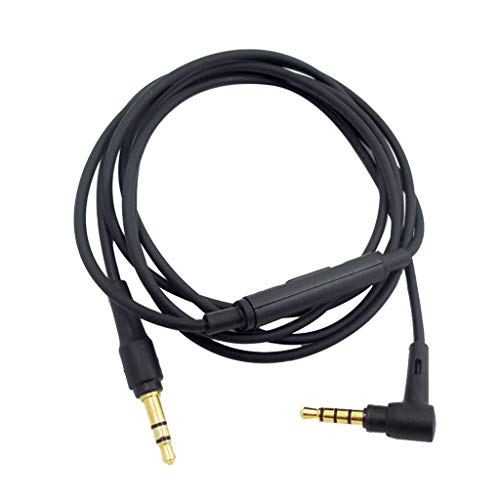 GLASSNOBLE Audio Kabel,Replace Headphone Cable Audio Line Wire for ATH-Ar5bt/MSR7/5PRO/AR3BT/ATH-msr7nc Black von GLASSNOBLE