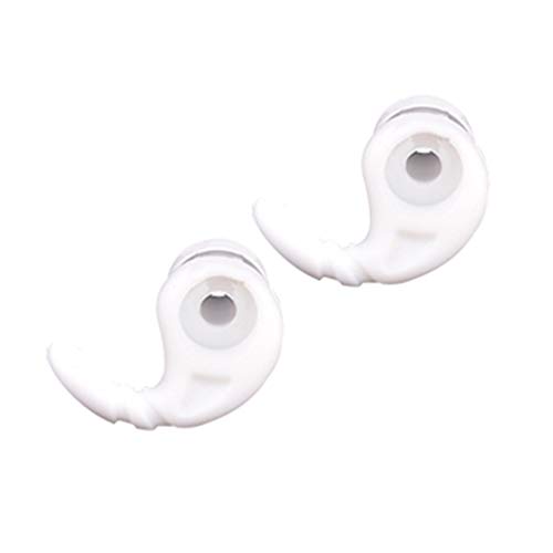 GLASSNOBLE Ohrhörer-Haken,1 Pair Earbuds Cover In-Ear Tips Soft Silicone Skin Ear Hook Durable Earpiece White von GLASSNOBLE