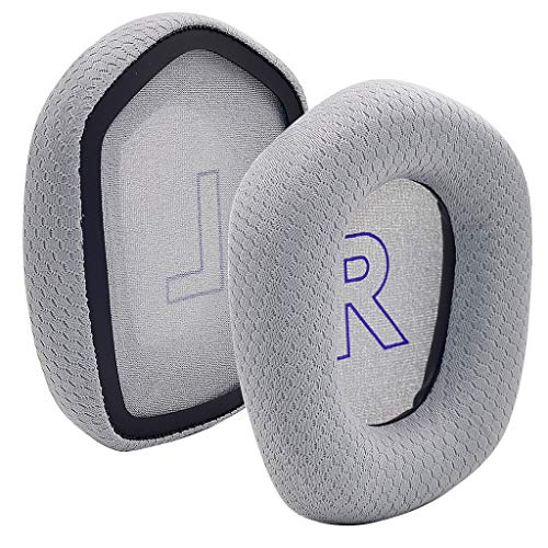 GLASSNOBLE Ohrpolster,1 Pair Replacement Cushion Earpads Ear Pads for -Logitech G733 G 733 Headphones Grey von GLASSNOBLE