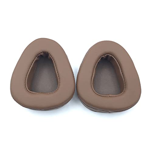 GLASSNOBLE Ohrpolster,Leather Foam Ear Pads Cushion Cover for Skullcandy Aviator 2.0 Wired Headphone Brown/Brown von GLASSNOBLE