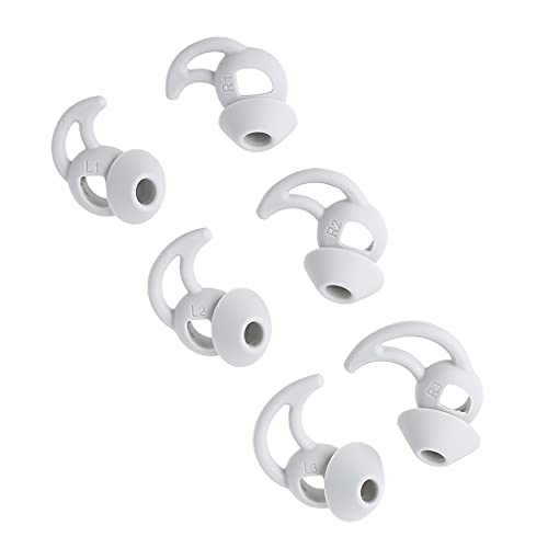 GLASSNOBLE Ohrstöpselschutz,Earhook for BO-Se Noise-Masking Sleepbuds Noise Masking Headphones Replacement Eartips Earbuds Ear Buds Tips Soft White von GLASSNOBLE