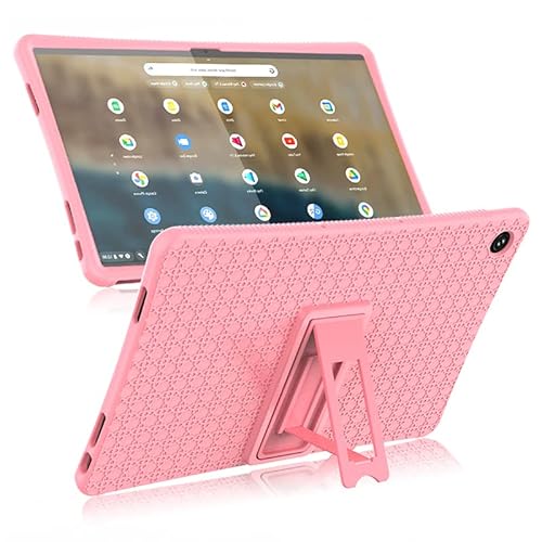 GLAZZY Hülle kompatibel mit Lenovo Chromebook Duet 5 13.3 Tablet Cover Soft Silicon Stand Case für Lenovo Chromebook Duet 560 13Q7C6 (Color : Pink, Size : Chromebook Duet5) von GLAZZY