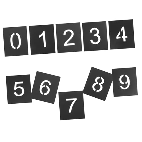 GLEAVI 1 Satz Vorlage für ein Adressschild Zahlenabziehbilder 0-9 Adressnummernschablone Vinyl Nummernvorlagen Zahlenschablonen Schablonen zum Malen Adressnummernschablonen PVC Black GLEAVI 1 Satz Vorlage für ein Adressschild Zahlenabziehbilder 0-9 Adressnummernschablone Vinyl Nummernvorlagen Zahlenschablonen Schablonen zum Malen Adressnummernschablonen PVC Black von GLEAVI