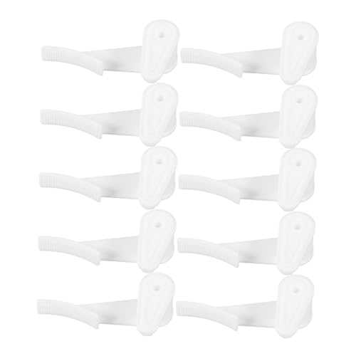 GLEAVI 10 Stück Glühbirnen-Clip-Adapter lampenschirm Anschlüsse für LED-Streifen leichte Deckenclips Deckenleuchten-Verbindungsclips Abdeckclips für Leuchtstofflampen Plastik Weiß von GLEAVI