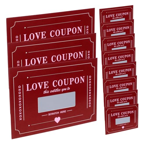 GLEAVI 20 Blatt Valentinstag-Rubbelkarte Valentinskarten zum Rubbeln Rubbelkarten zum Valentinstag Liebesgutscheinkarten Scratch-Valentine Papier rot GLEAVI 20 Blatt Valentinstag-Rubbelkarte Valentinskarten zum Rubbeln Rubbelkarten zum Valentinstag Liebesgutscheinkarten Scratch-Valentine Papier rot von GLEAVI