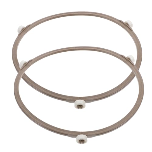 GLEAVI 2Stücke Rotierende Rollenhalterung Mikrowellen Rack Langlebige Ständerringe Für Mikrowellenöfen Einfache Installation Und Austausch Von Stützrädern von GLEAVI
