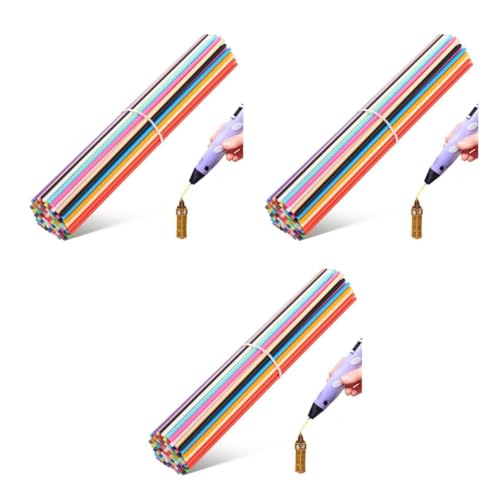 GLEAVI 3 Sätze Druckstift 3d-druck-filament 3d-stifte Für Im Alter Von 10-12 Jahren 3d Drucker Zubehör 3dpen 3d-doodler-stift 3d-stiftfilament 3d-malstift Plastik 110 Stück * 3 von GLEAVI