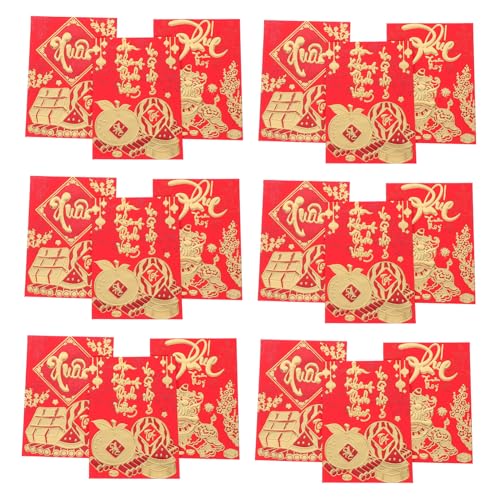 GLEAVI 36 Stück roter umschlag des neuen jahres Rote Umschläge für das neue Jahr 2025 Accessoire zum Frühlingsfest briefumschläge rote Pakete rote umschlagtasche des neuen jahres Papier GLEAVI 36 Stück roter umschlag des neuen jahres Rote Umschläge für das neue Jahr 2025 Accessoire zum Frühlingsfest briefumschläge rote Pakete rote umschlagtasche des neuen jahres Papier von GLEAVI