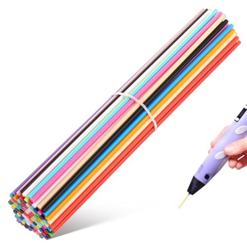 GLEAVI 4 Sätze Druckstift Bunte Filamentminen Für 3d-stifte 3d-doodler-stift 3dpen 3d-druck-filament 3d-malstift 3d-druckkabel 3d-stiftmine, Großpackung Druckzubehör Plastik 110 Stück * 4 von GLEAVI