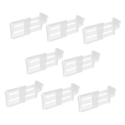 GLEAVI 8st Gewürzteiler Sichtschutzplatte Kunststoff Schrank Verstellbare Trennwände Speisekammer-gitterteiler Schubladentrenner Für Kommoden Kühlschrank Trenner Küchentrenner Tragbar Pp von GLEAVI
