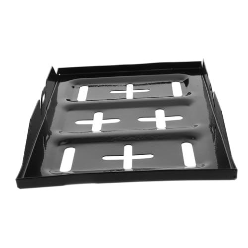 GLEAVI Batterie Halterung Boot Tablett Werkzeug Bausatz Fahrzeug Universeller Batterie-Organizer Batterie-haltehalterung Schiffsbatteriefach Batteriehalteplatte Für Auto Fit Metall Black von GLEAVI