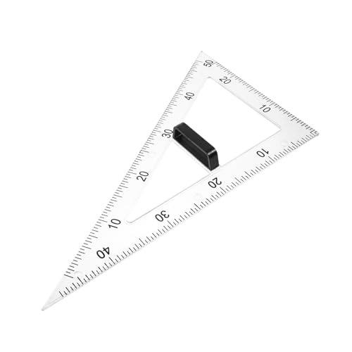 GLEAVI Lehrlineal Geometrischer Winkelmesser 60 Grad Dreieckslineal Magnetisches Dreieckslineal Magnetisches Whiteboard Lineal Zeichendreieckslineale Geometrische Lineale von GLEAVI