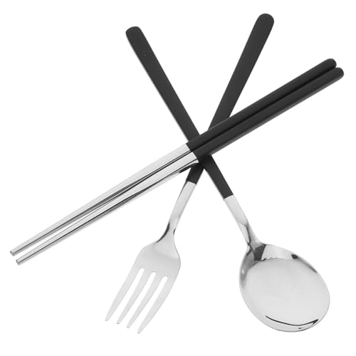 GLEAVI Satz tragbares Besteck besteckset Lunch-Box Essgeschirrset Löffel Etui Lagerutensilien Essstäbchen aus Metall Utensilientasche Löffel Besteck Essstäbchen Etui Edelstahl Silver GLEAVI Satz tragbares Besteck besteckset Lunch-Box Essgeschirrset Löffel Etui Lagerutensilien Essstäbchen aus Metall Utensilientasche Löffel Besteck Essstäbchen Etui Edelstahl Silver von GLEAVI