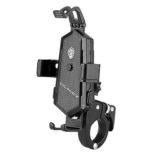 GLEAVI Schocksicherer Mobiltelefonhalter Telefon-Aufbewahrungsregal Fahrradtelefon Steht Fahrrad telefonhalter Telefonfester Support Aluminiumlegierung Black GLEAVI Schocksicherer Mobiltelefonhalter Telefon-Aufbewahrungsregal Fahrradtelefon Steht Fahrrad telefonhalter Telefonfester Support Aluminiumlegierung Black von GLEAVI