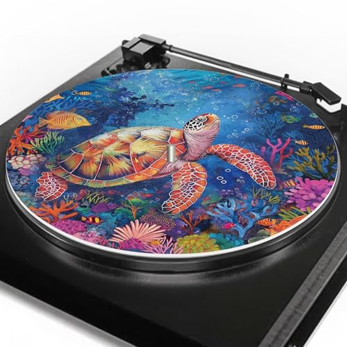 GLENLCWE Vintage Sea Turtle Turntable Slip Mat Anti Static Vinyl Record Player Slipmat 3mm Thick Turntable Mat Anti Slip for Better Sound 30.5 cm GLENLCWE Vintage Sea Turtle Turntable Slip Mat Anti Static Vinyl Record Player Slipmat 3mm Thick Turntable Mat Anti Slip for Better Sound 30.5 cm von GLENLCWE
