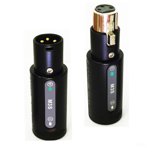 GLFLOW 【Hochauflösender kabelloser Mikrofonadapter】50 m Reichweite, integriertes Mikrofon für dynamische Mikrofone für Gesang/öffentliches Sprechen von GLFLOW
