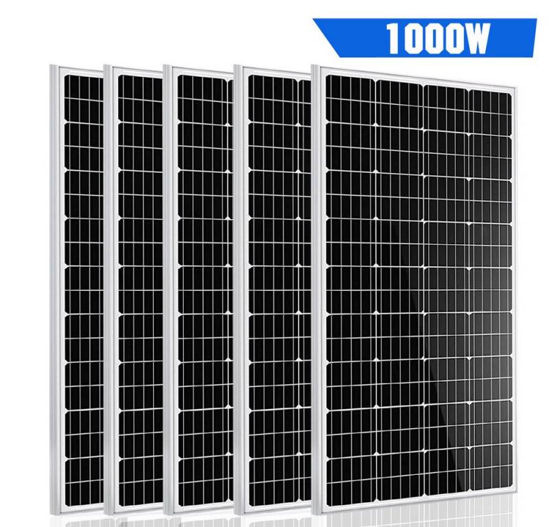 GLIESE Solarmodul-Halterung 1000W Solarpanel Set 12V Solarmodul 12V für Balkonkraftwerk, (5-tlg) von GLIESE