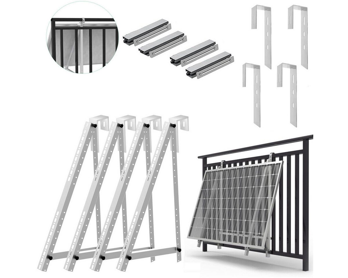 GLIESE Solarmodul-Halterung 114cm Solarpanel Halterung mit haken, (bis 45 Zoll, Set, Geeignet für Eckiges Geländer) GLIESE Solarmodul-Halterung 114cm Solarpanel Halterung mit haken, (bis 45 Zoll, Set, Geeignet für Eckiges Geländer) von GLIESE